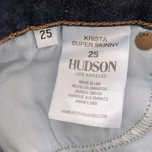 Jean Hudson Krista Super Skinny Rayé - Taille 25, Neuf Avec étiquettes - Modèle Skinny Stretch